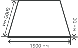 Лист нержавеющий  20х1500х6000 мм.  AISI 321 (08Х18Н10Т) горячекатаный,  матовый
