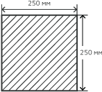 Квадрат нержавеющий  250 мм. 08Х18Н10Т горячекатаный , матовый  (ТУ 14-1-2787-79 для АЭС)